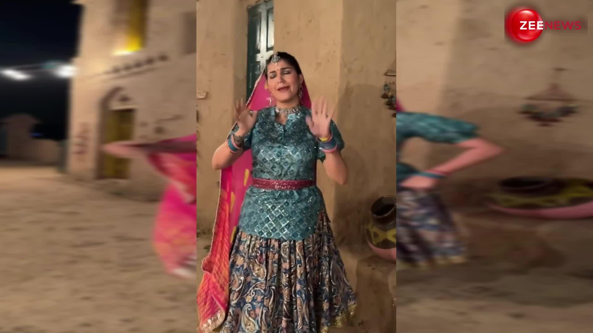 हरियाणवी पोशाक में कमाल लग रही हैं Sapna Chaudhary, गांव में जाकर बनाया डांस वीडियो